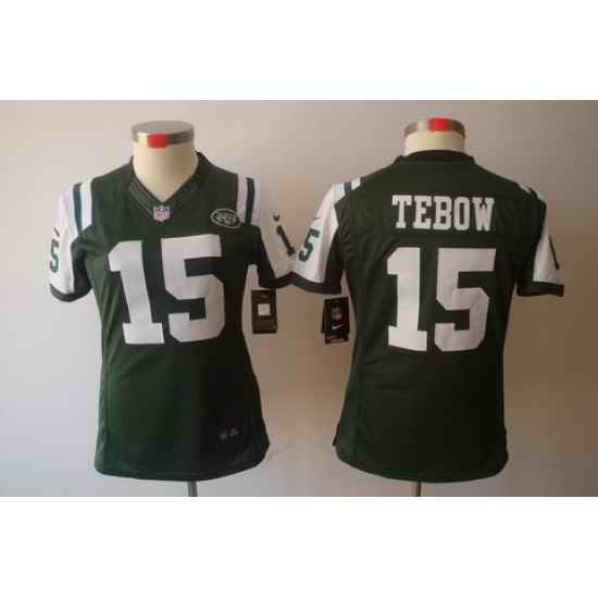 Nike Womens New York Jets #15 Tebow Green Color[NIKE LIMITED Jersey]